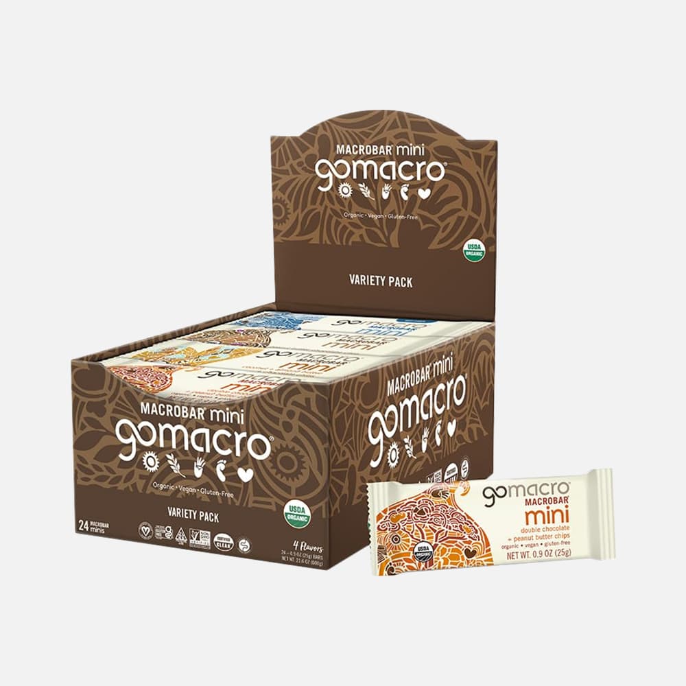 GoMacro MacroBar Mini Protein Bars 0.9oz - 24 Pack