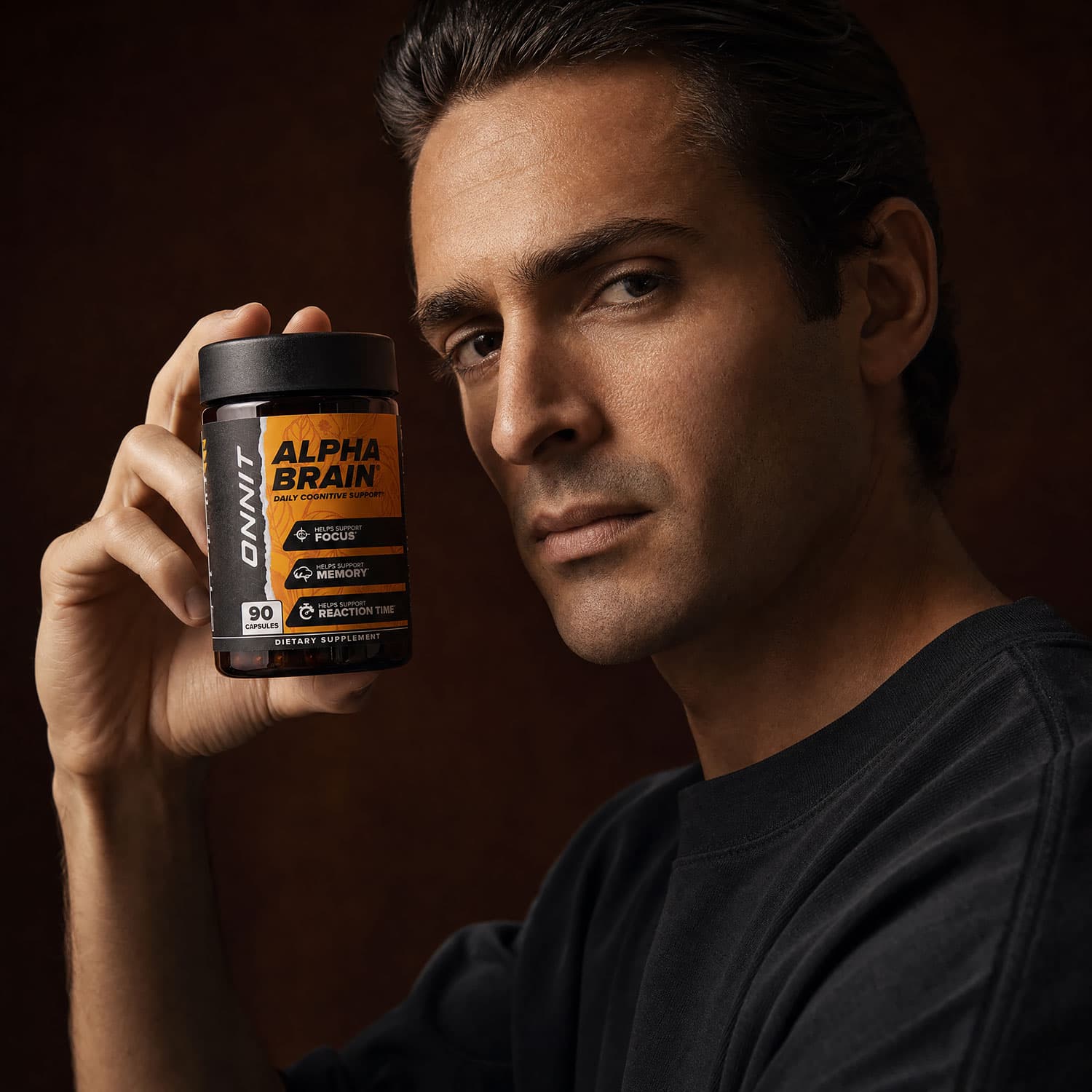 Alpha Brain Nootropic with L-Theanine & B6 - 90 Capsules
