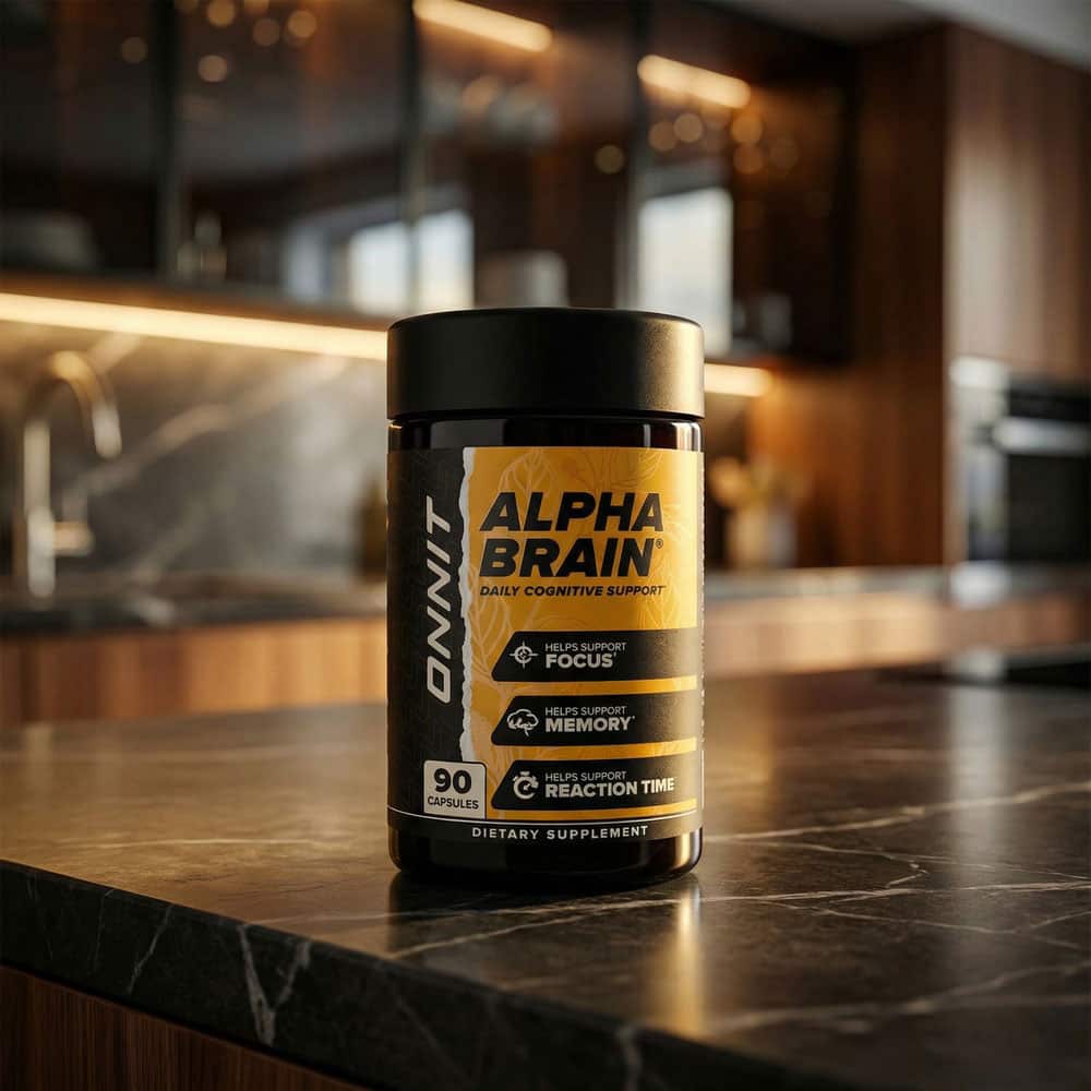 Alpha Brain Nootropic with L-Theanine & B6 - 90 Capsules