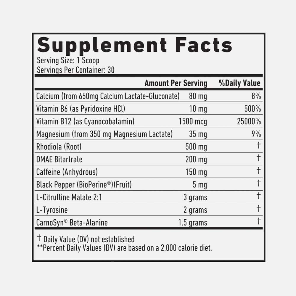 Xwerks Ignite Pre Workout 150mg Caffeine - 30 Servings Powder