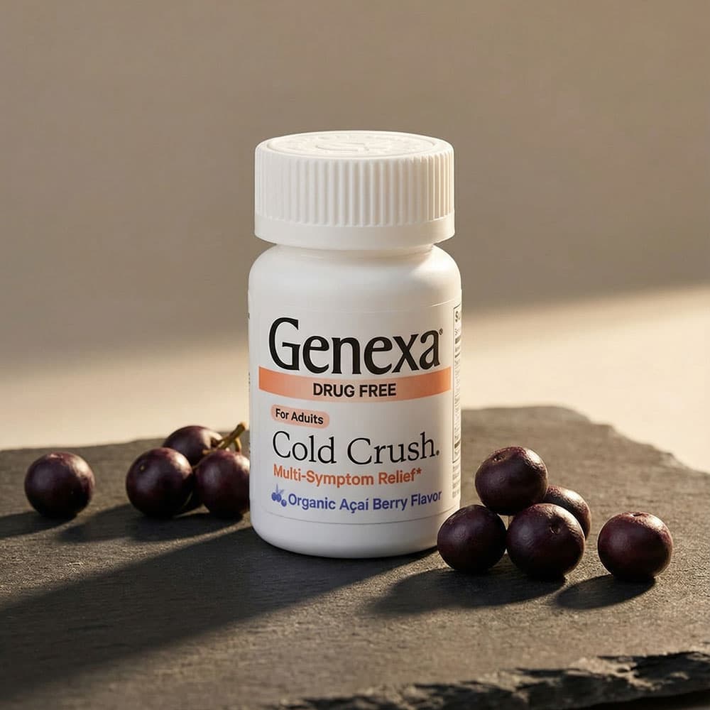 Genexa Cold Crush Homeopathic - 180 Chewable Tablets