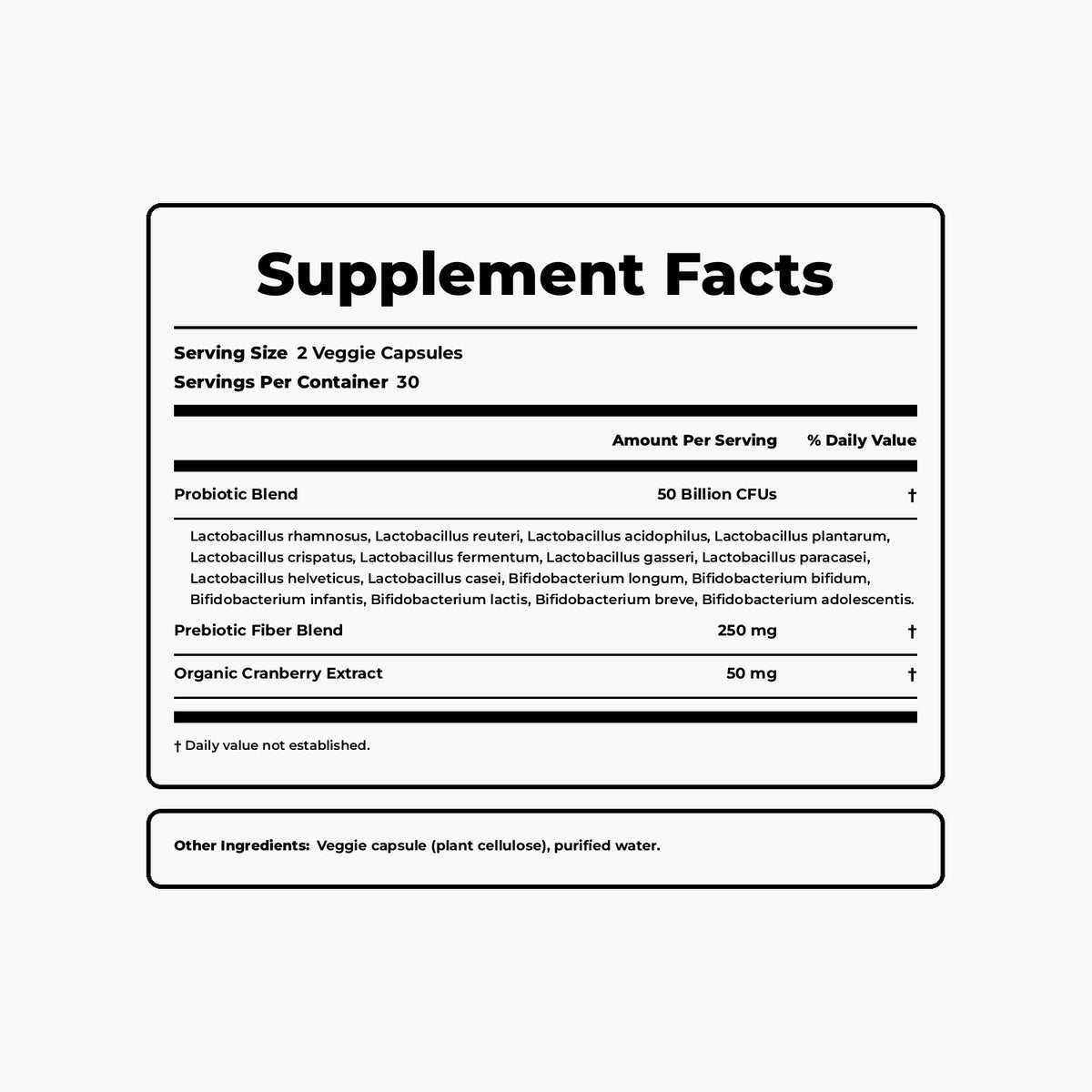Doctor's Recipes - Women's Probiotic 50 Billion CFU - 60 Capsules