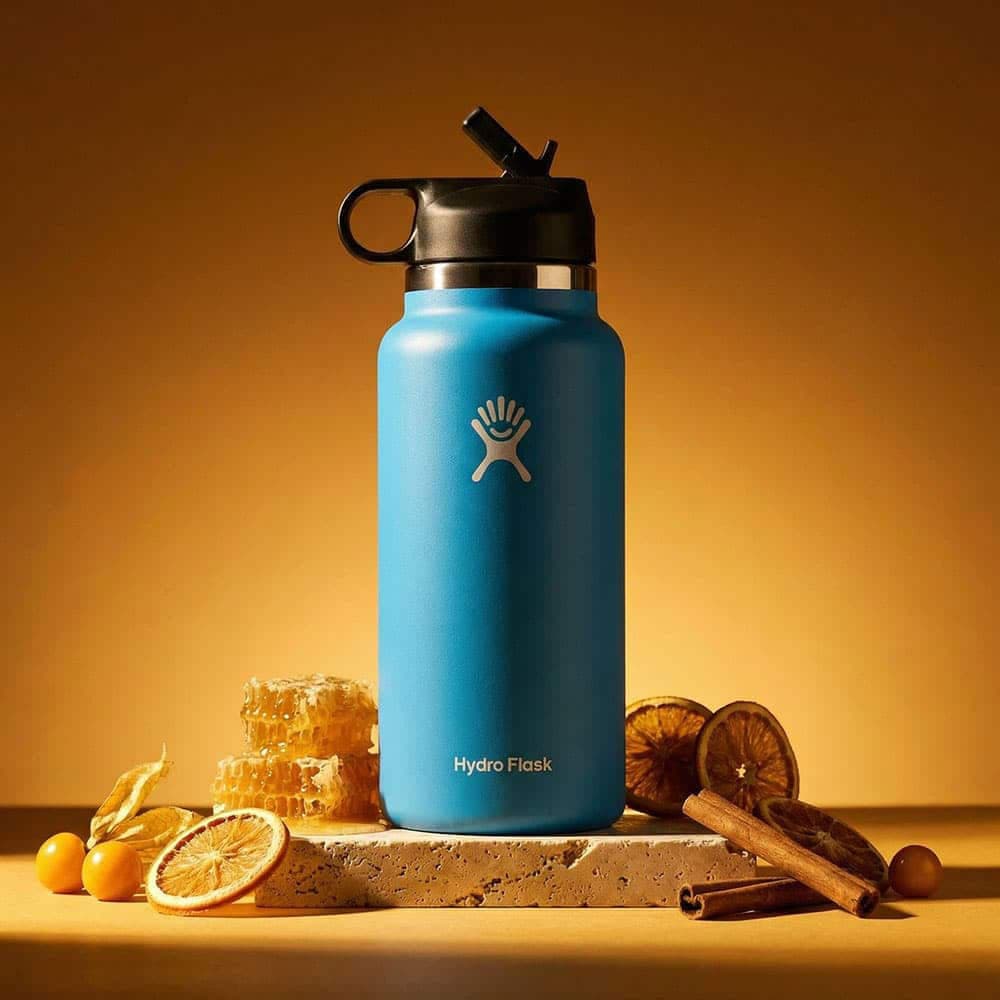 Hydro Flask 32oz Wide Mouth Straw Lid Bottle - Pacific