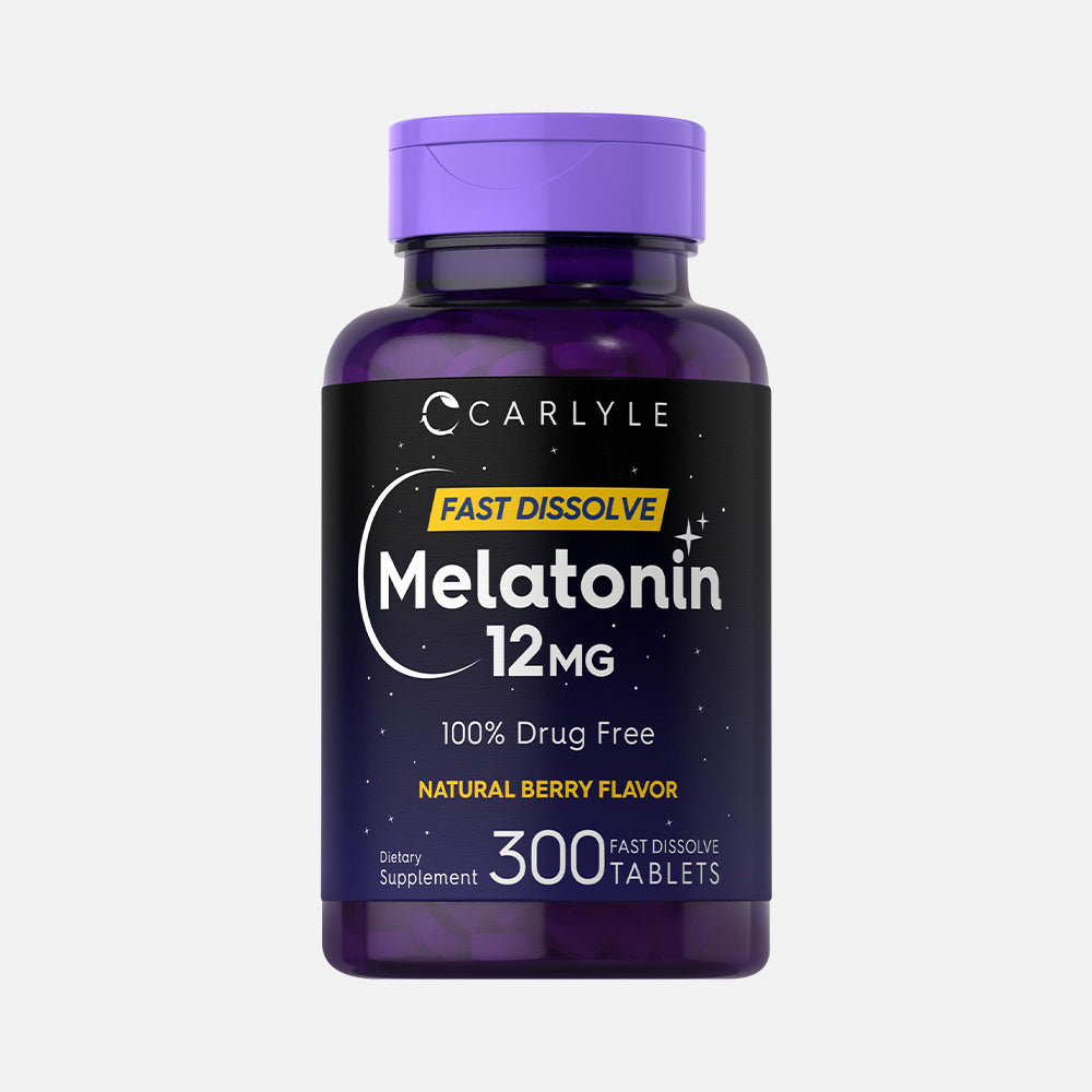 Melatonin 12mg - 300 Fast Dissolve Tablets (Berry)