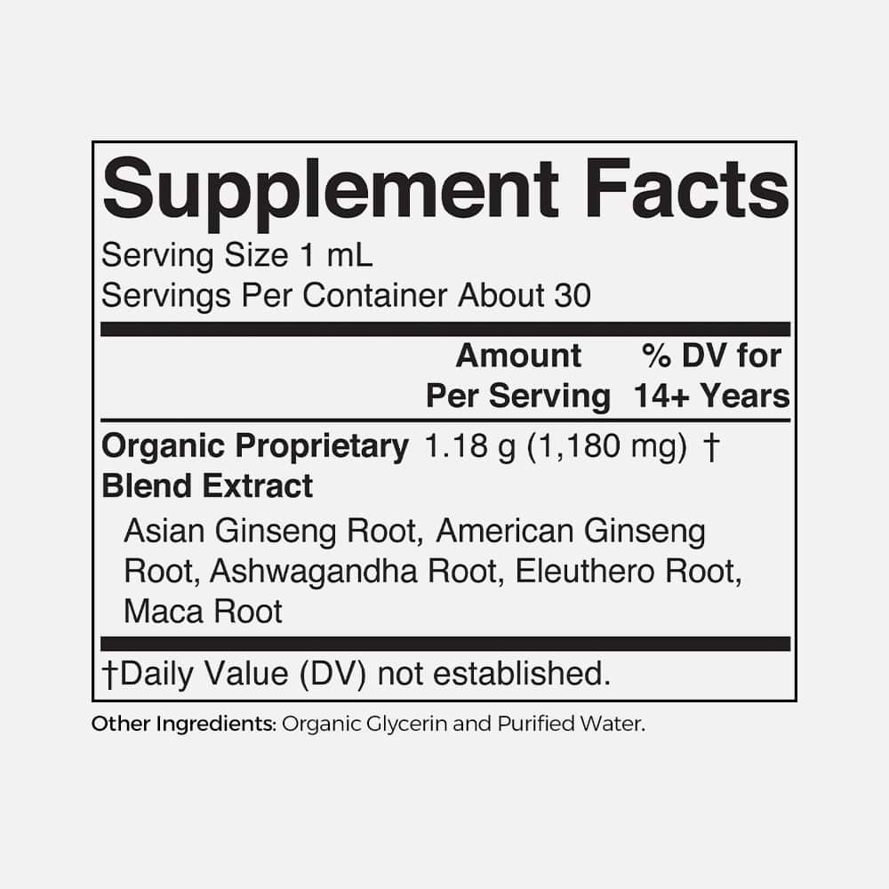 Ginseng Vitality Blend Liquid - 1 fl oz Tonic