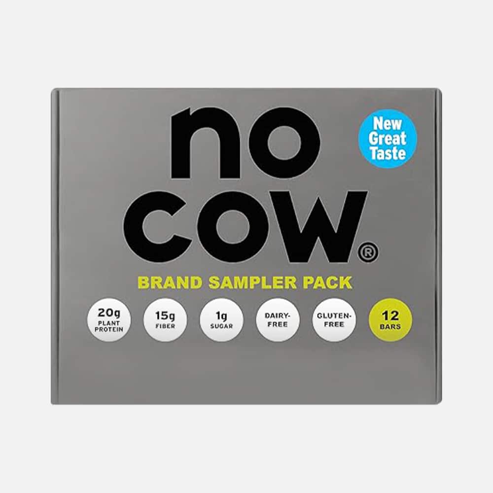 No Cow Vegan Protein Bars 20g - 12 Bar Sampler Pack