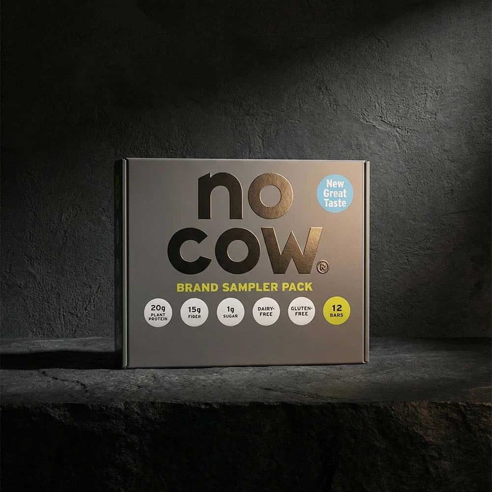 No Cow Vegan Protein Bars 20g - 12 Bar Sampler Pack