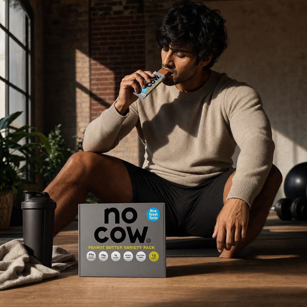 No Cow Vegan Protein Bars 20g - 12 Peanut Butter Bars