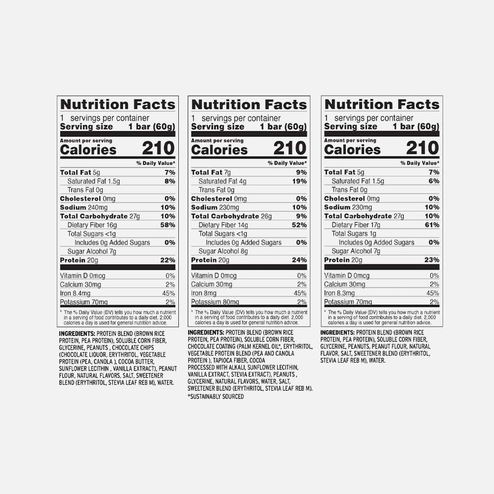 No Cow Vegan Protein Bars 20g - 12 Peanut Butter Bars