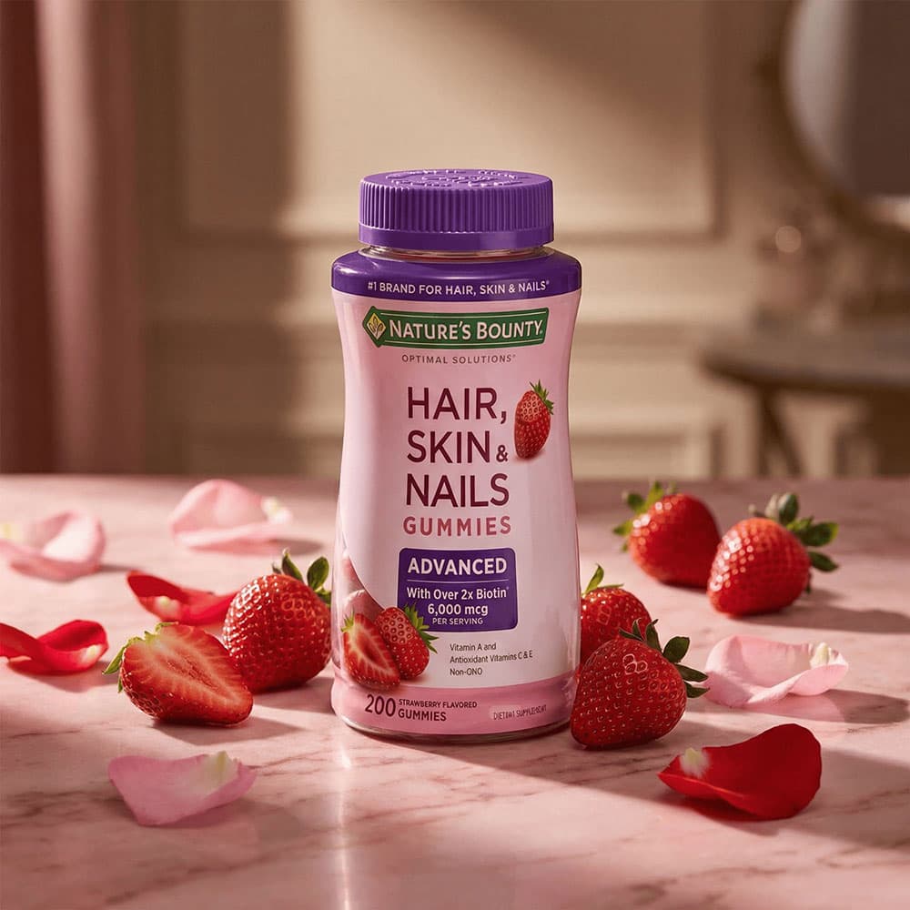 Advanced Hair Skin Nails Gummies 6000mcg - 200 Gummies