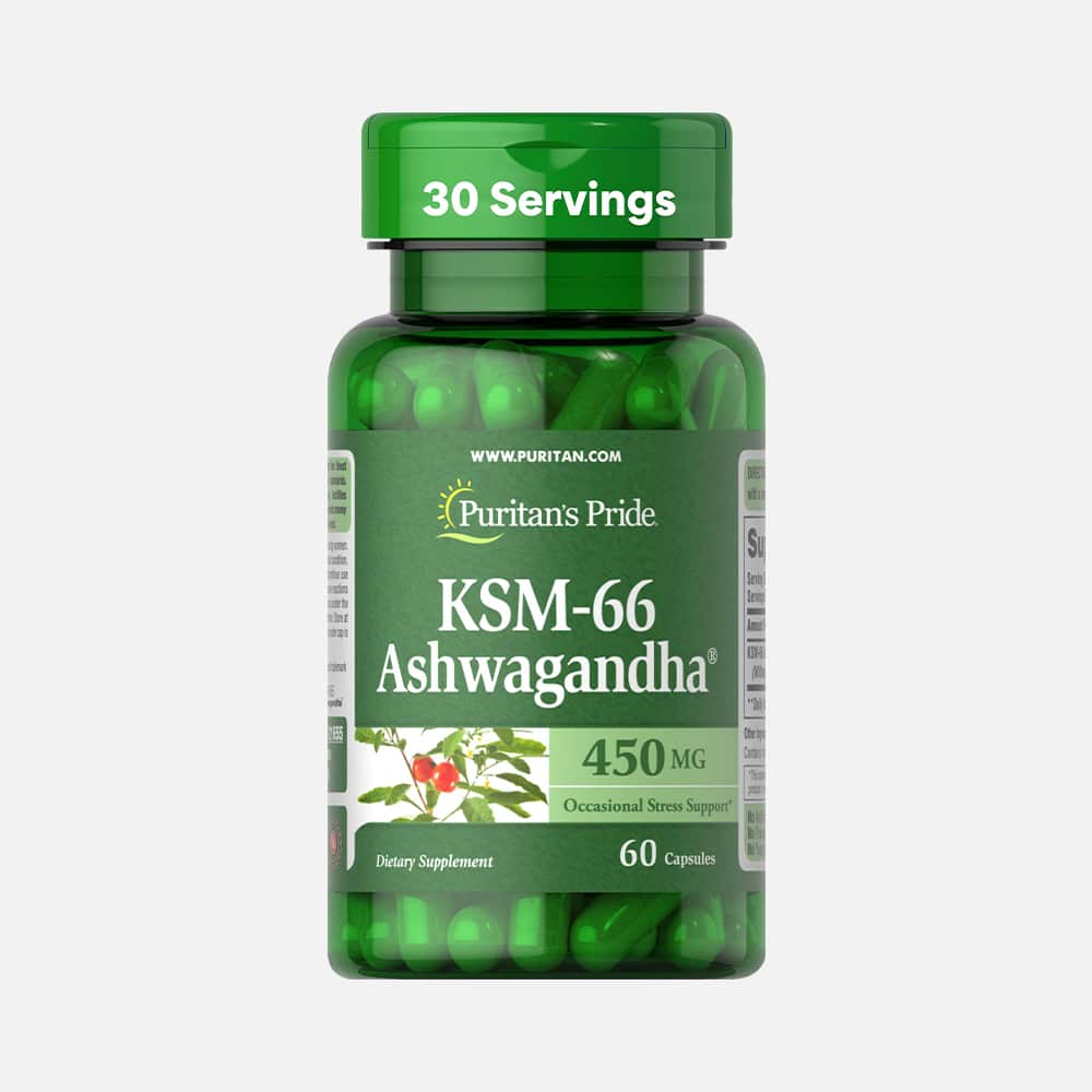 KSM-66 Ashwagandha 450mg - 60 Capsules