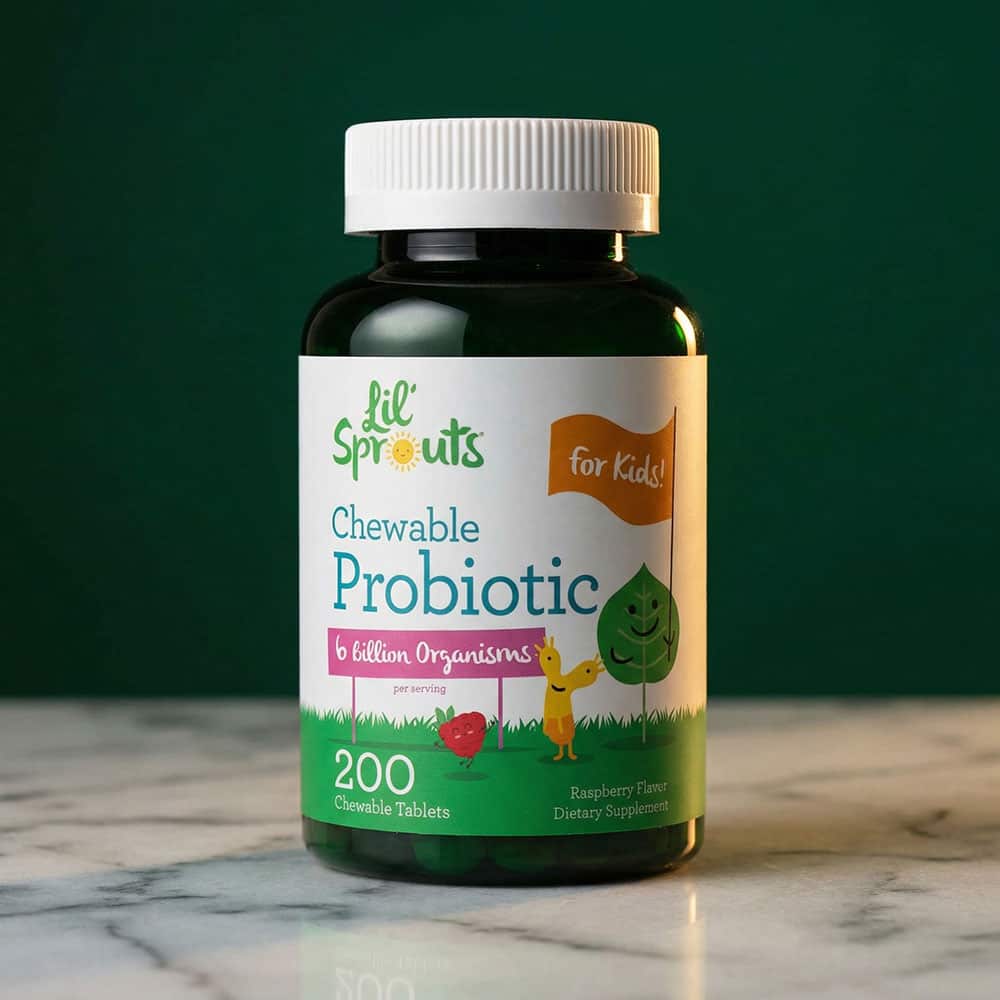 Kids Probiotics 6 Billion CFU - 200 Chewable Tablets