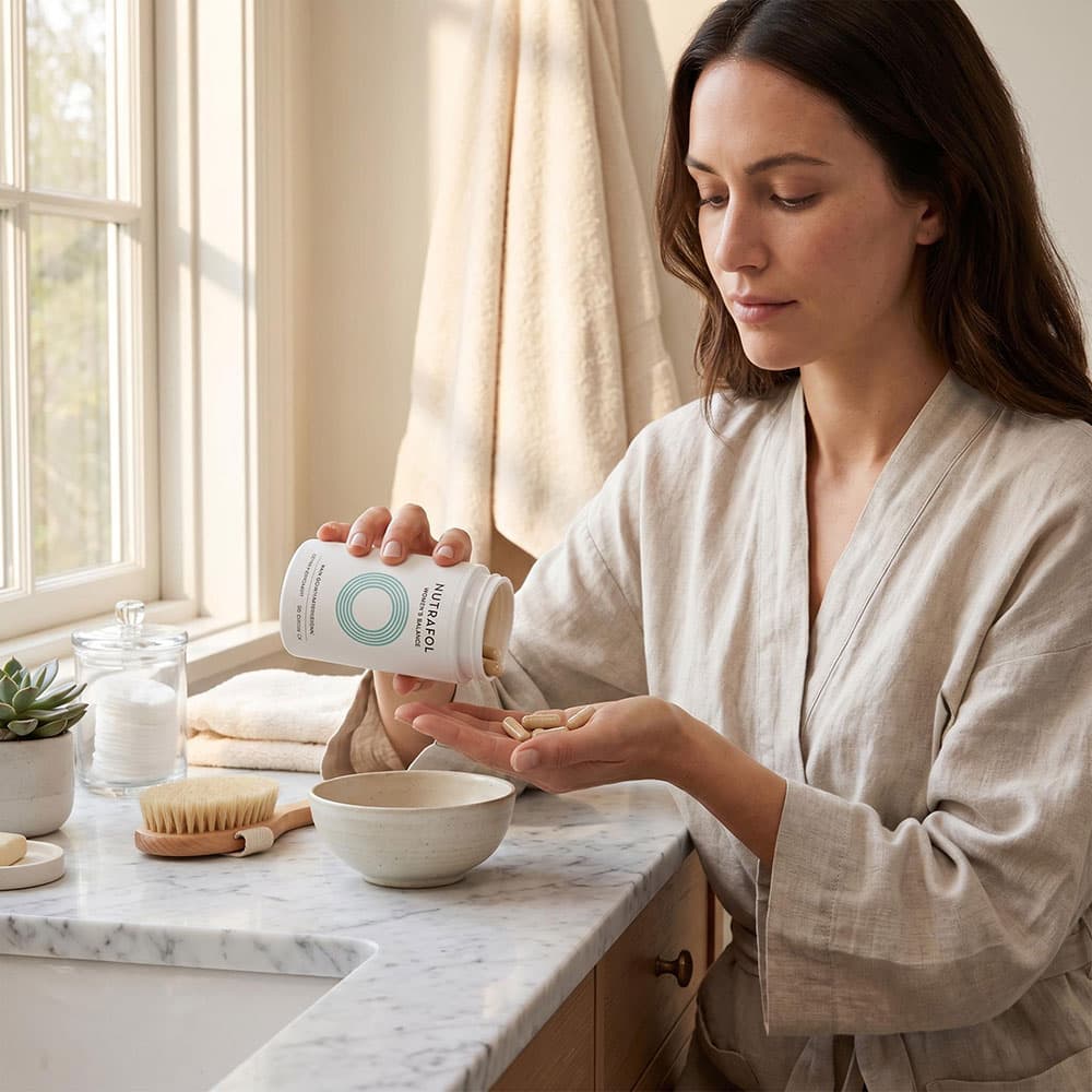 Nutrafol Women's Balance Hair Growth for Ages 45+, 360 Capsules – 3-Month Supply