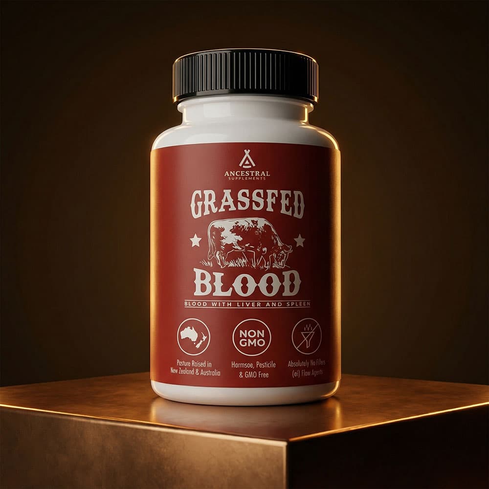 Grass Fed Blood, Liver & Spleen 500mg - 180 Capsules