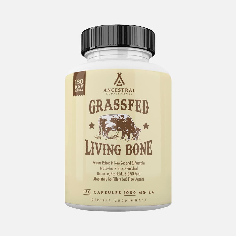 Grass Fed Beef Living Bone 1800mg - 180 Capsules