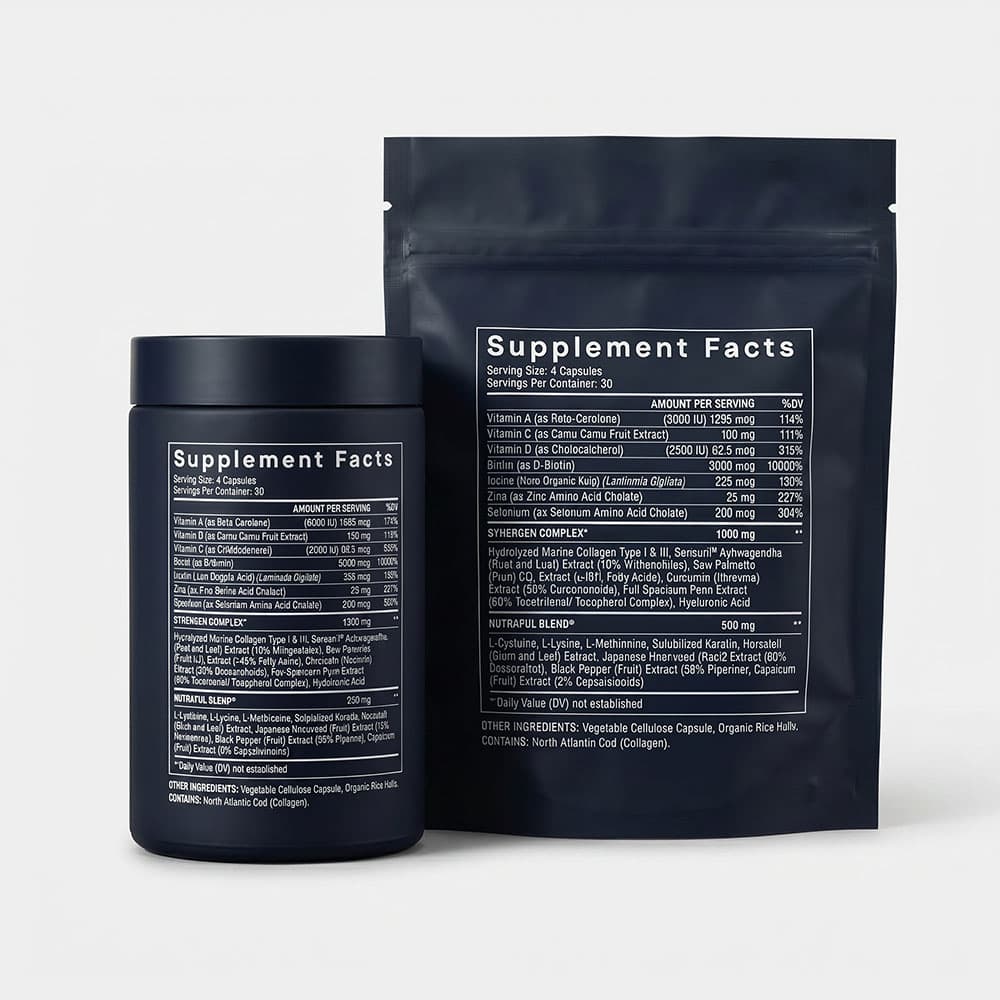 Nutrafol Hair Growth for Men, 360 Capsules – 3-Month Supply