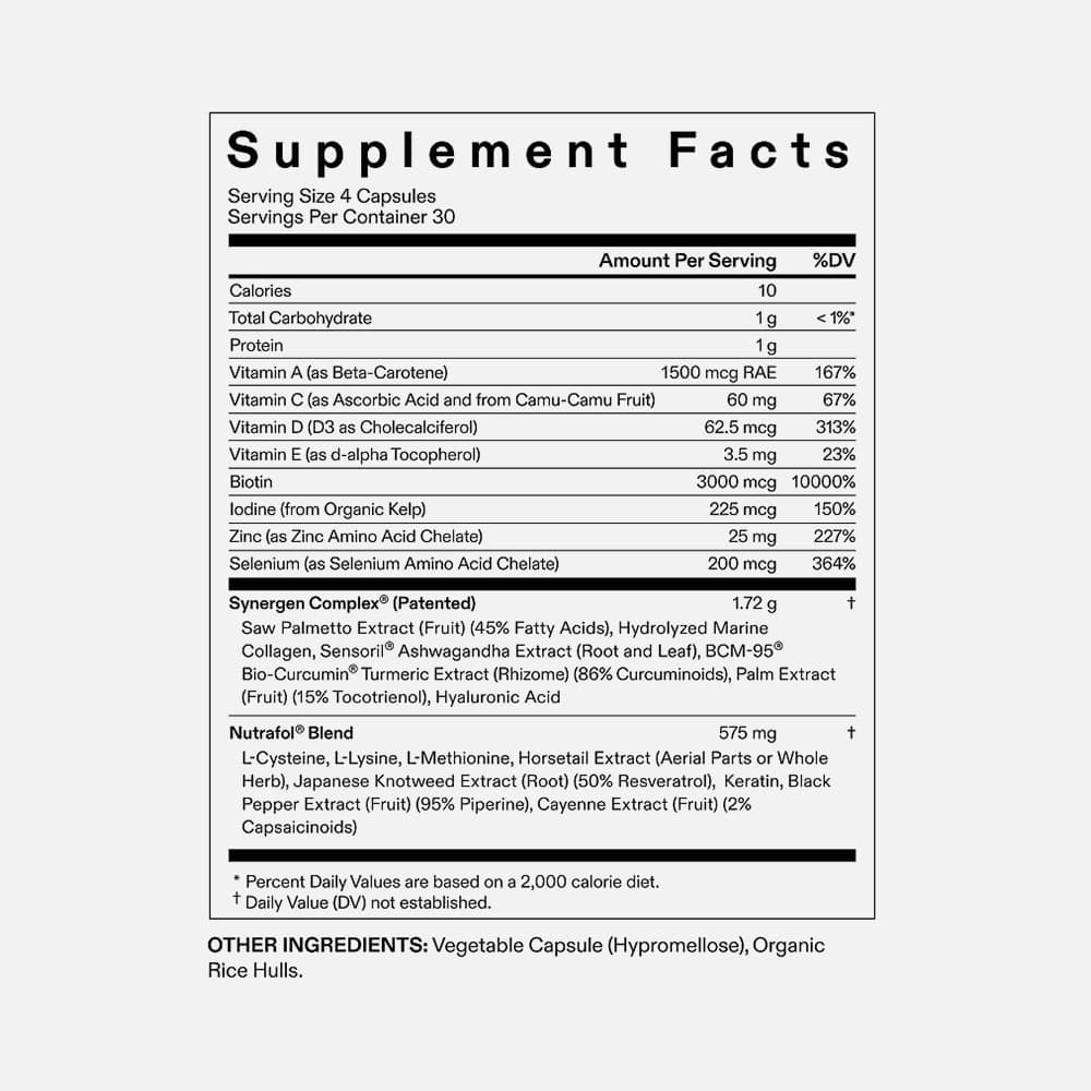 Nutrafol Hair Growth for Men, 240 Capsules – 2-Month Supply