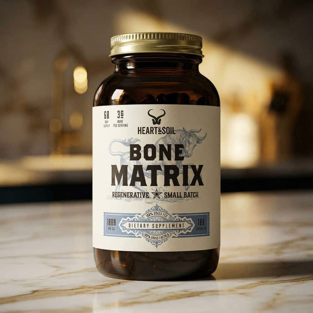 Grass Fed Bone Matrix 1800mg - 180 Capsules