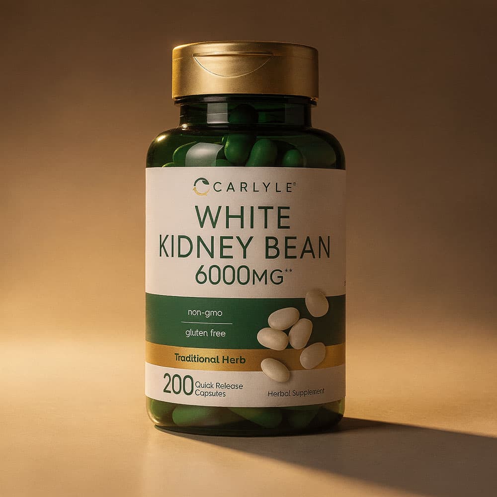 White Kidney Bean Extract 6000mg - 200 Capsules