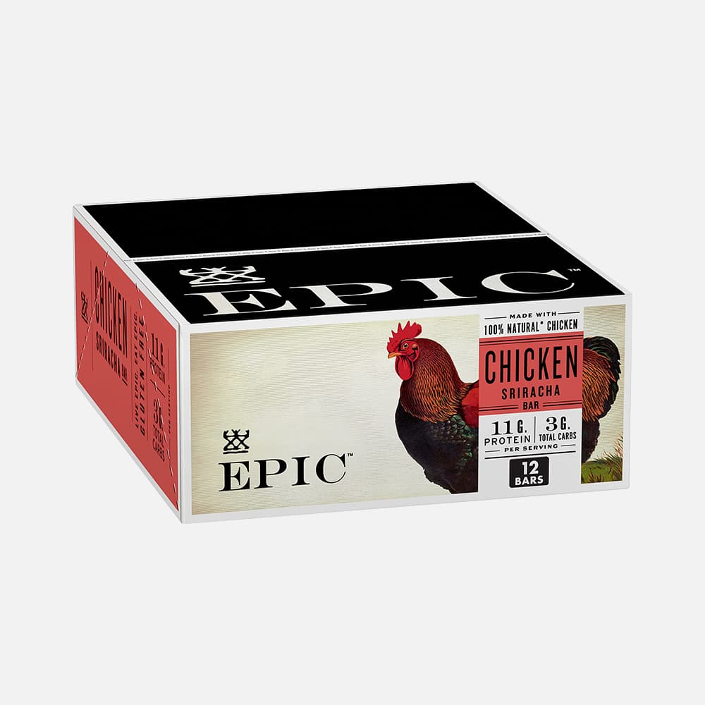 Chicken Sriracha Protein Bars 11g - 12 Bars (1.3oz)