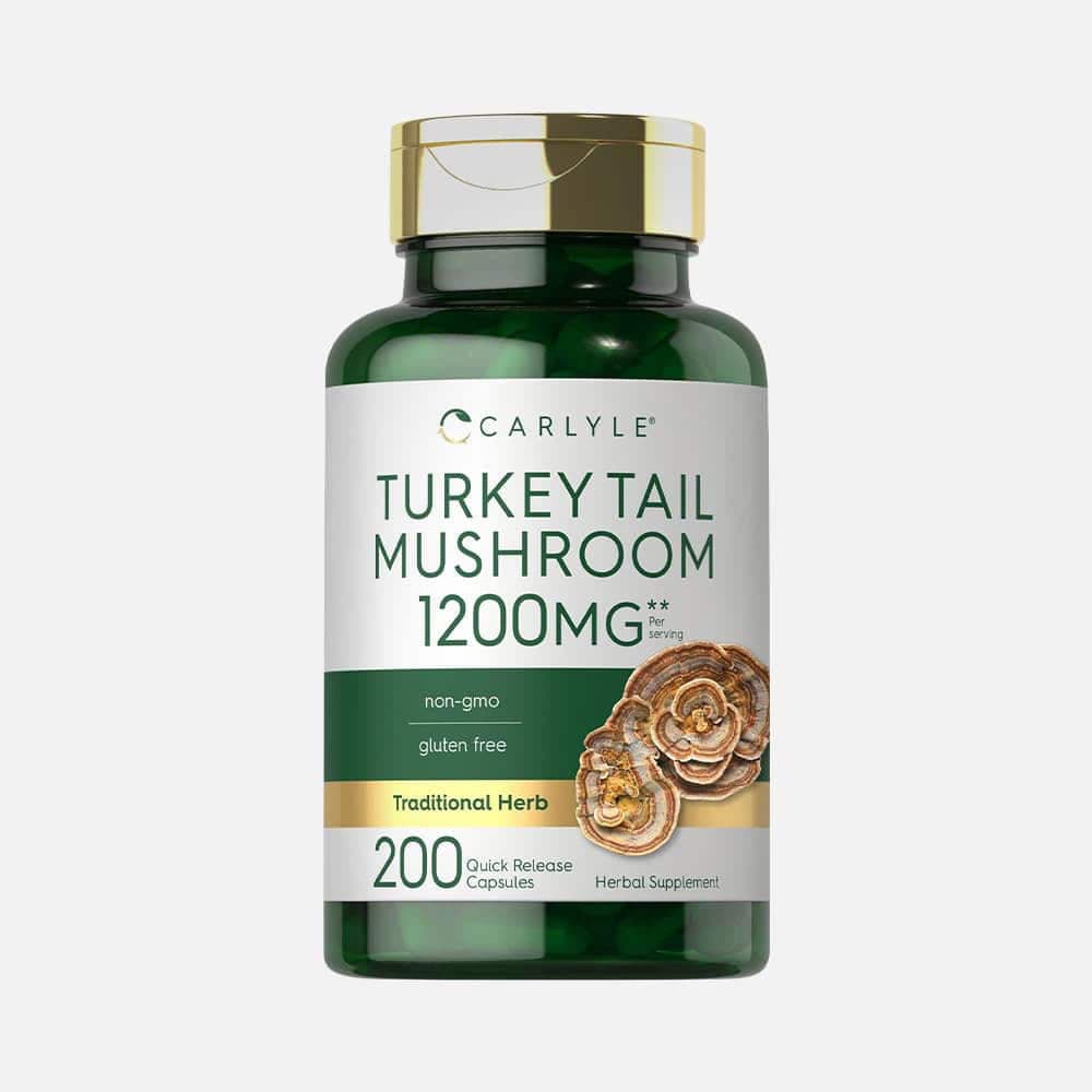 Turkey Tail Mushroom Extract 1200mg - 200 Capsules