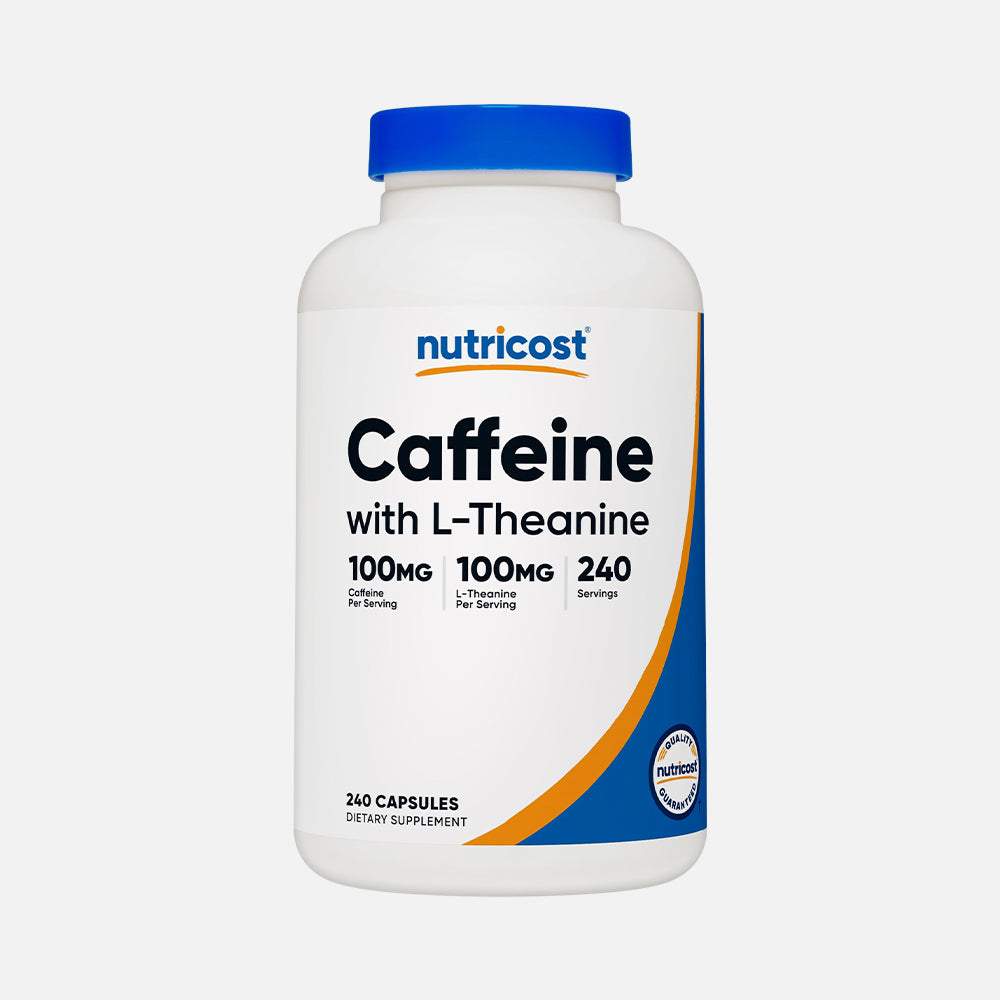 Caffeine with L-Theanine 100mg - 240 Capsules