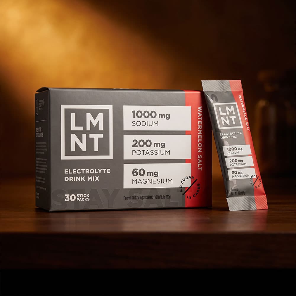 LMNT - Zero Sugar Electrolytes - Watermelon Salt 30 Sticks
