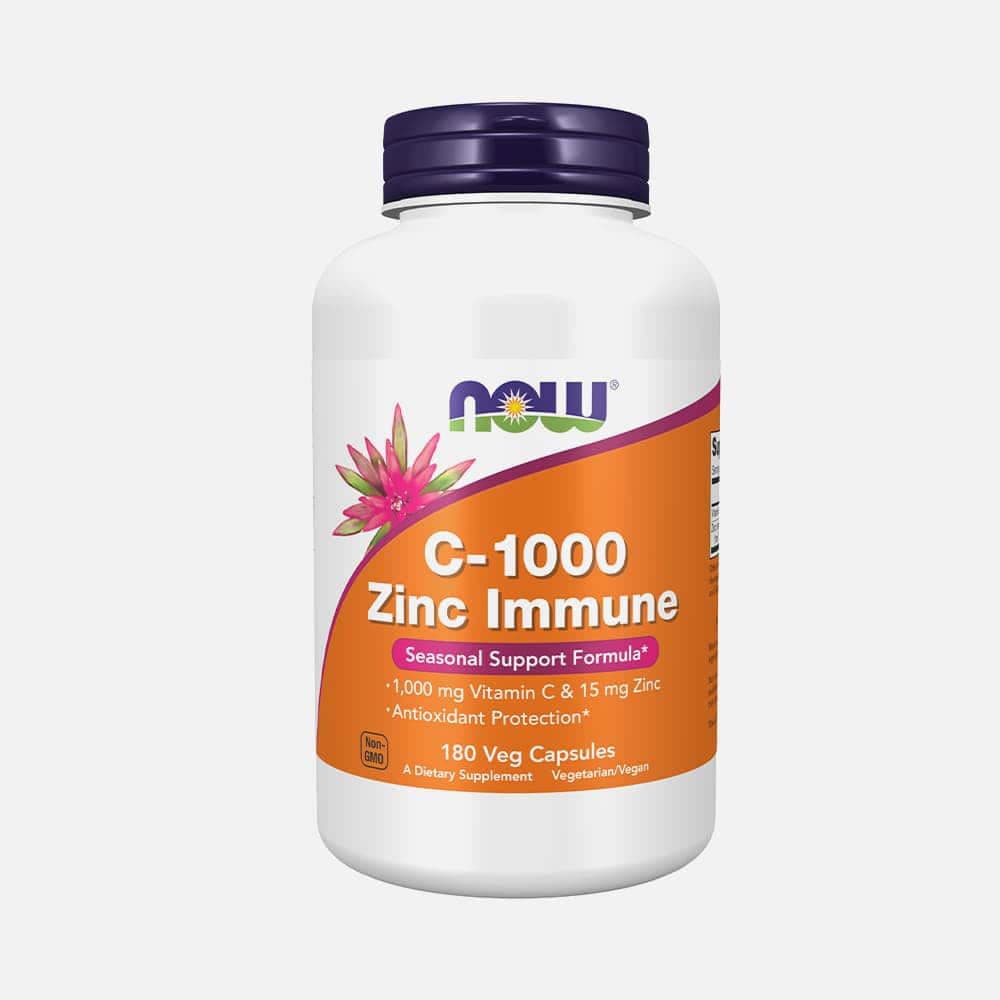 Vitamin C 1000mg & Zinc Immune Support - 180 Capsules