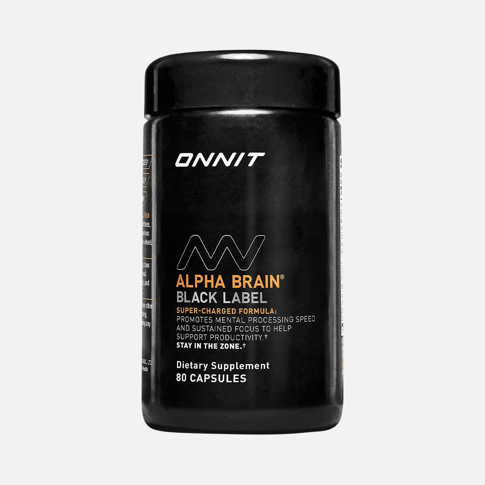Alpha Brain Black Label Citicoline - 80 Capsules