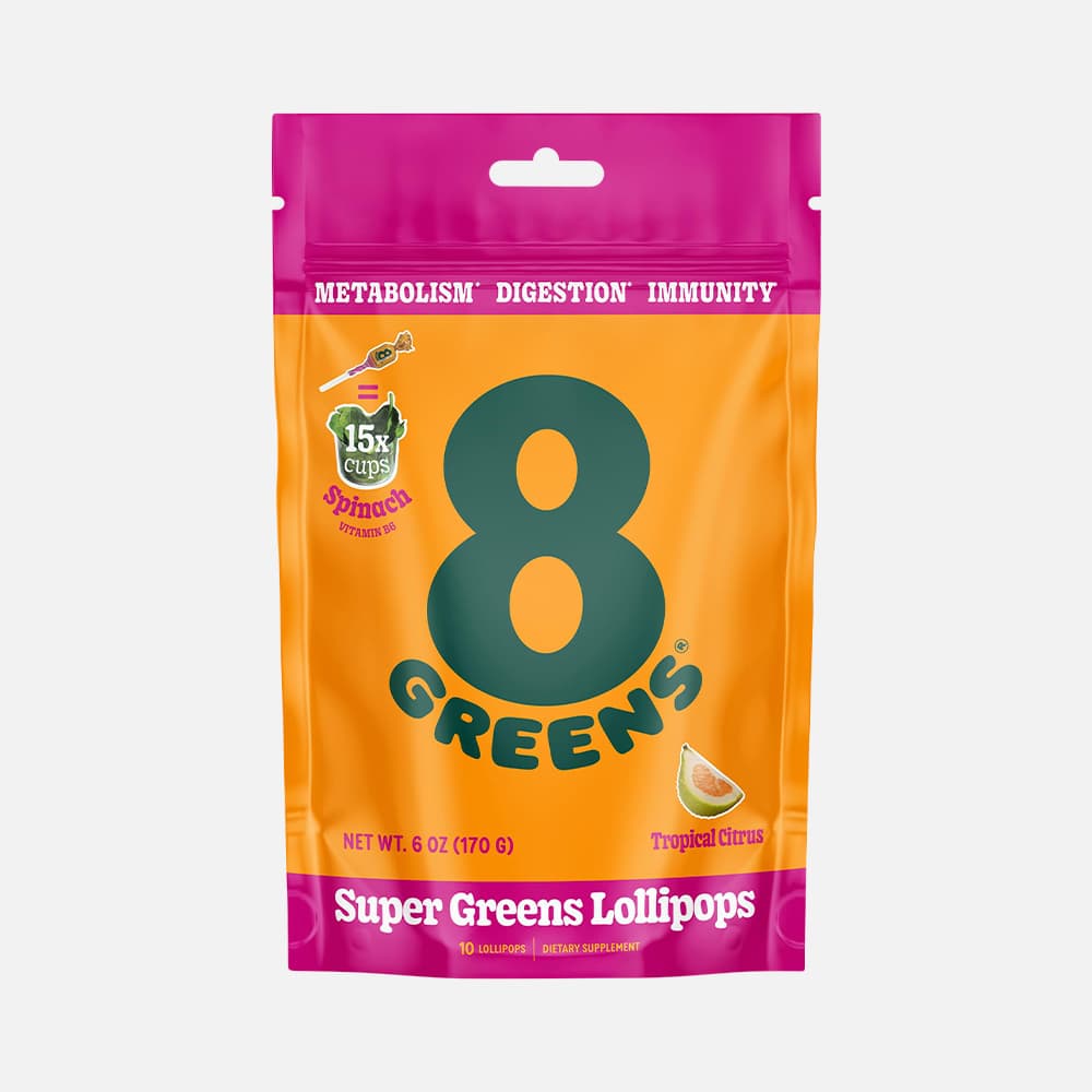 Super Greens Lollipops – Citrus Flavor, 10 Count