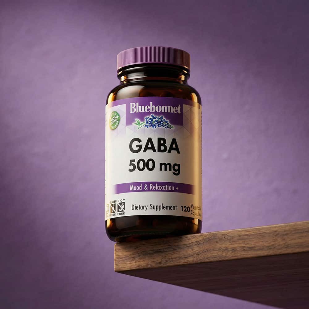 GABA 500mg with Vitamin B6 (P5P) - 120 Veg Capsules