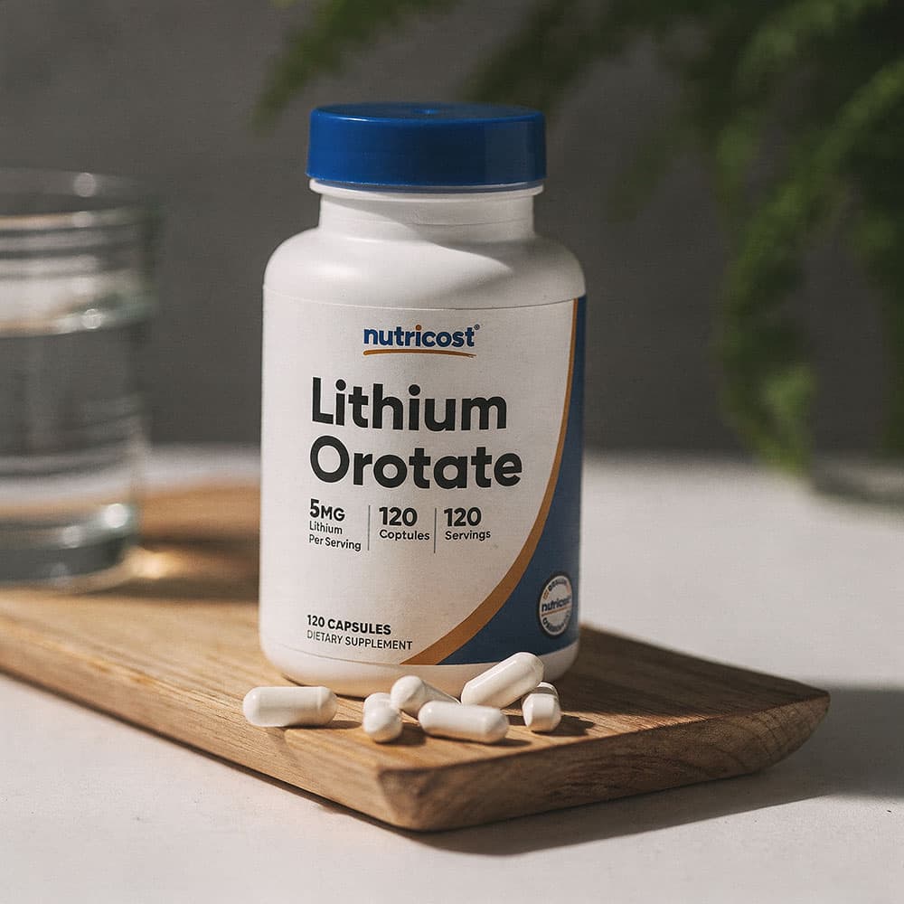 Lithium Orotate 5mg - 120 Vegetarian Capsules