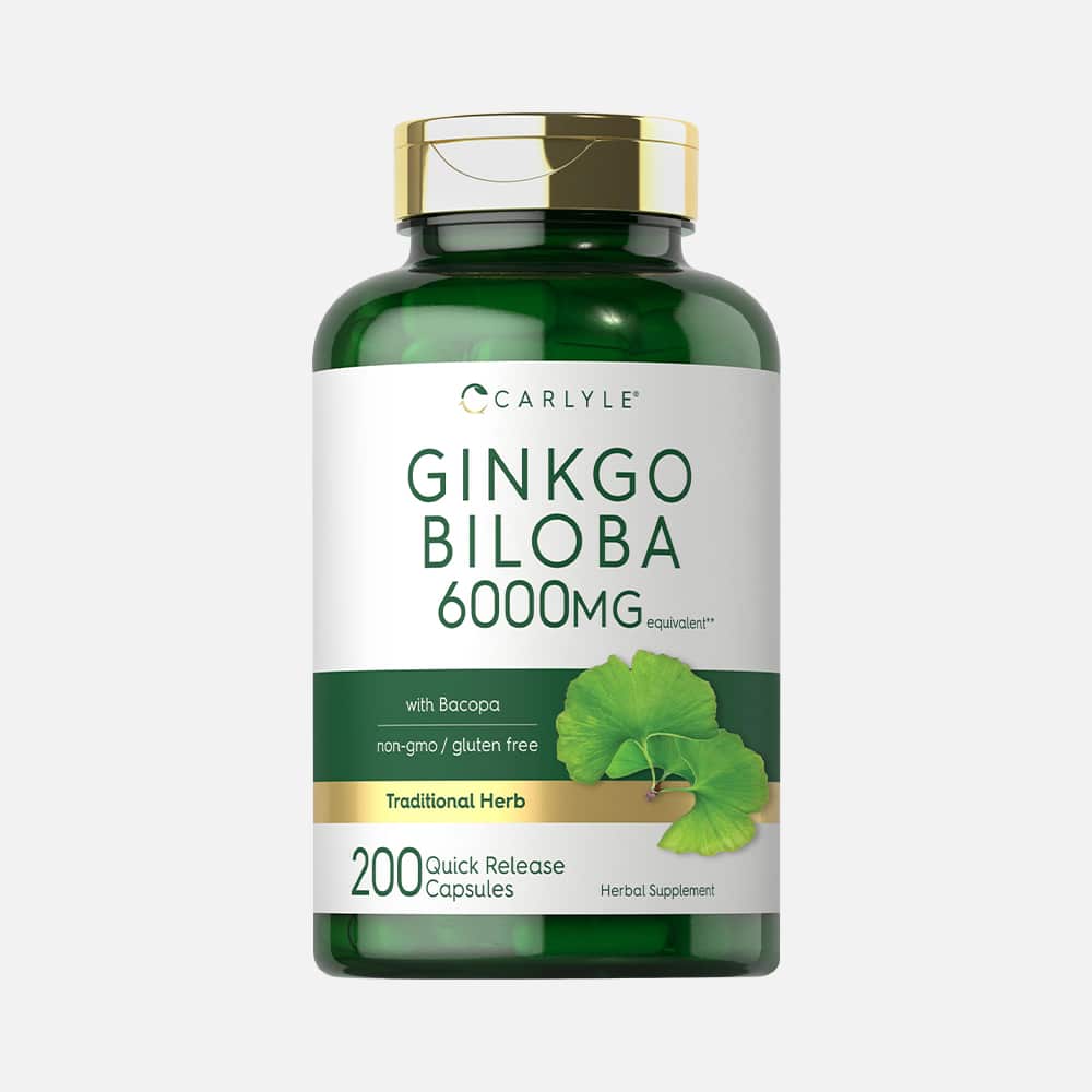 Ginkgo Biloba 6000mg with Bacopa - 200 Capsules
