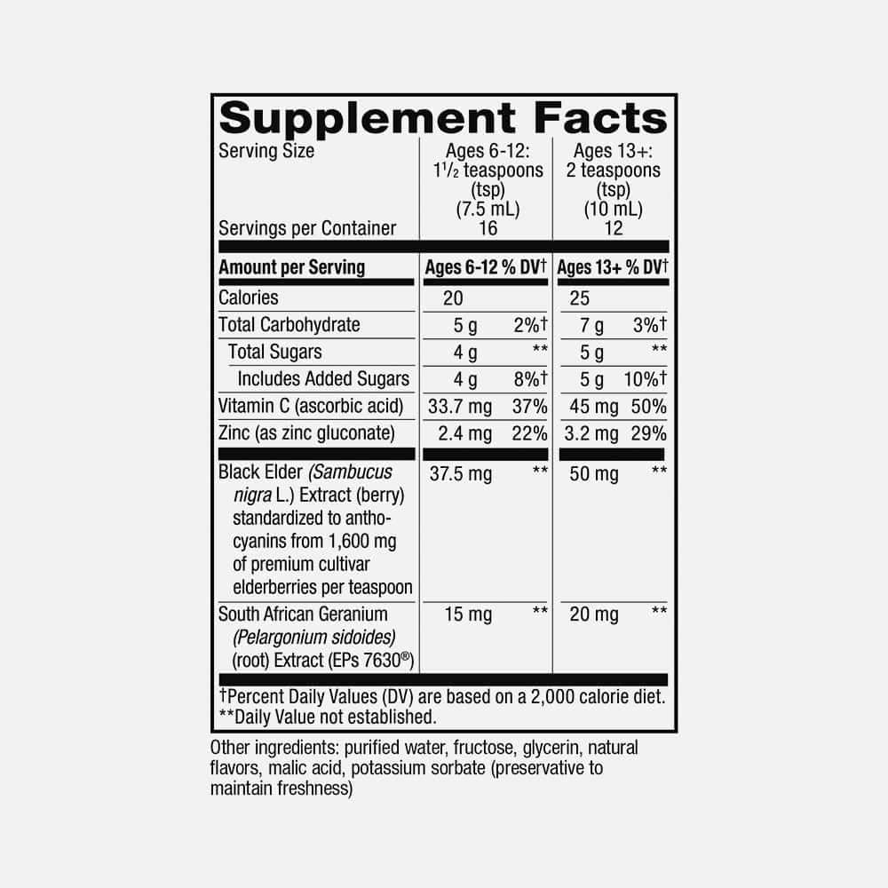 Sambucus Cough Relief+ Immune Syrup - 4 fl oz Liquid