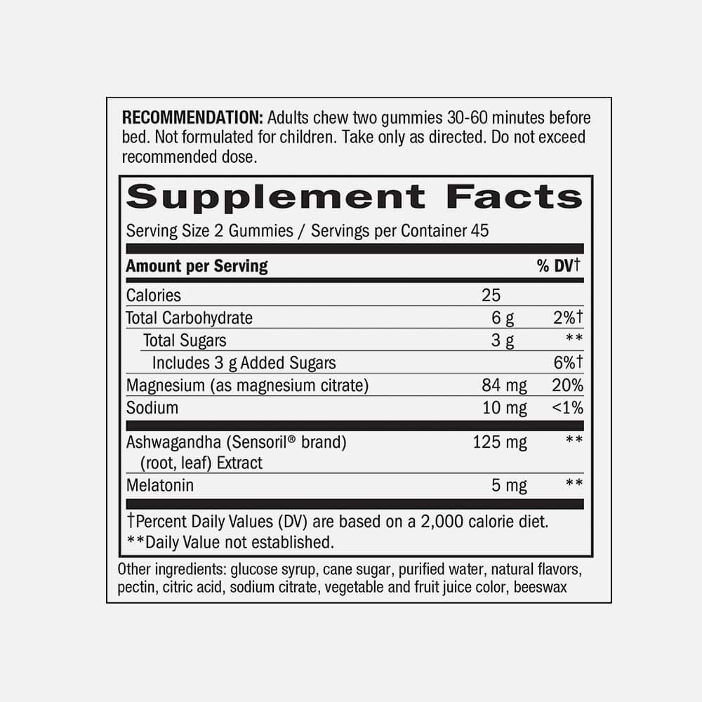Sleep Well Melatonin & Magnesium - 90 Gummies