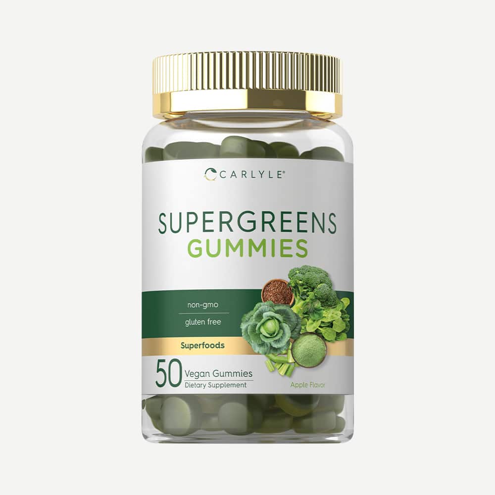 Supergreens Blend Gummies 50 Count (Apple Flavor)
