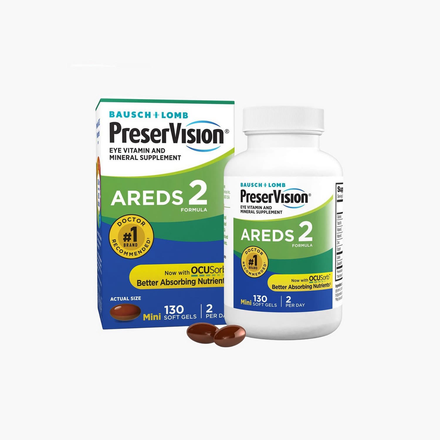 AREDS 2 Eye Vitamins - 130 Softgels