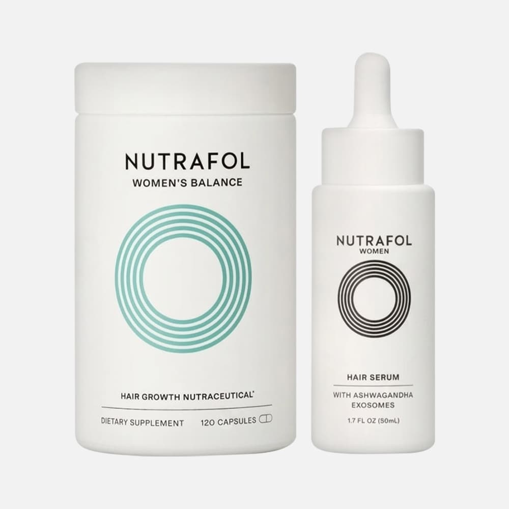 Nutrafol Women's Balance Hair Growth & Serum Kit for Ages 45+, 120 Capsules – 1-Month Supply