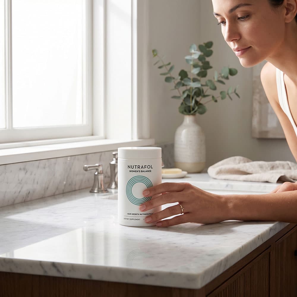 Nutrafol Women's Balance Hair Growth & Serum Kit for Ages 45+, 120 Capsules – 1-Month Supply