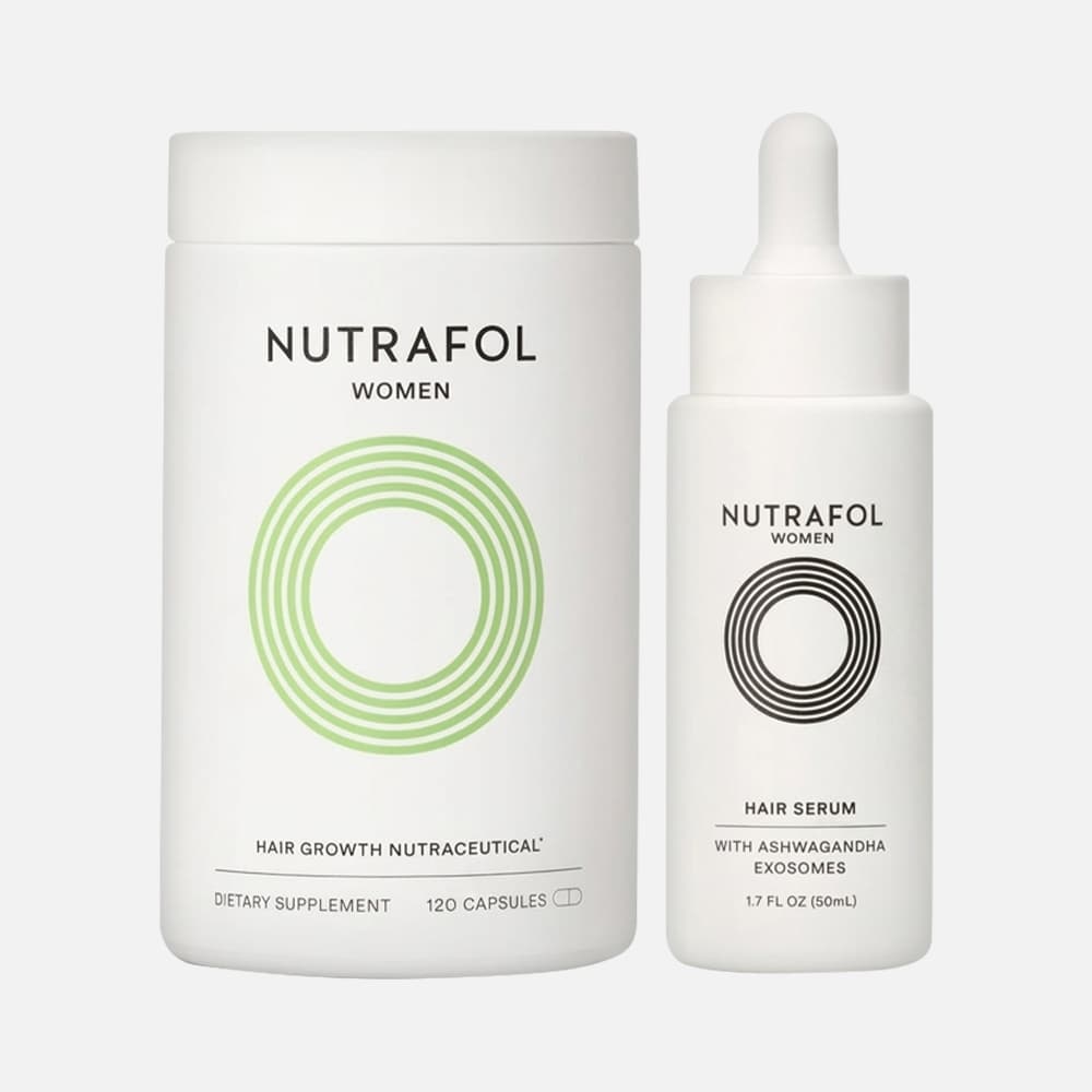 Nutrafol Hair Growth & Scalp Serum Kit for Women, 120 Capsules – 1-Month Supply