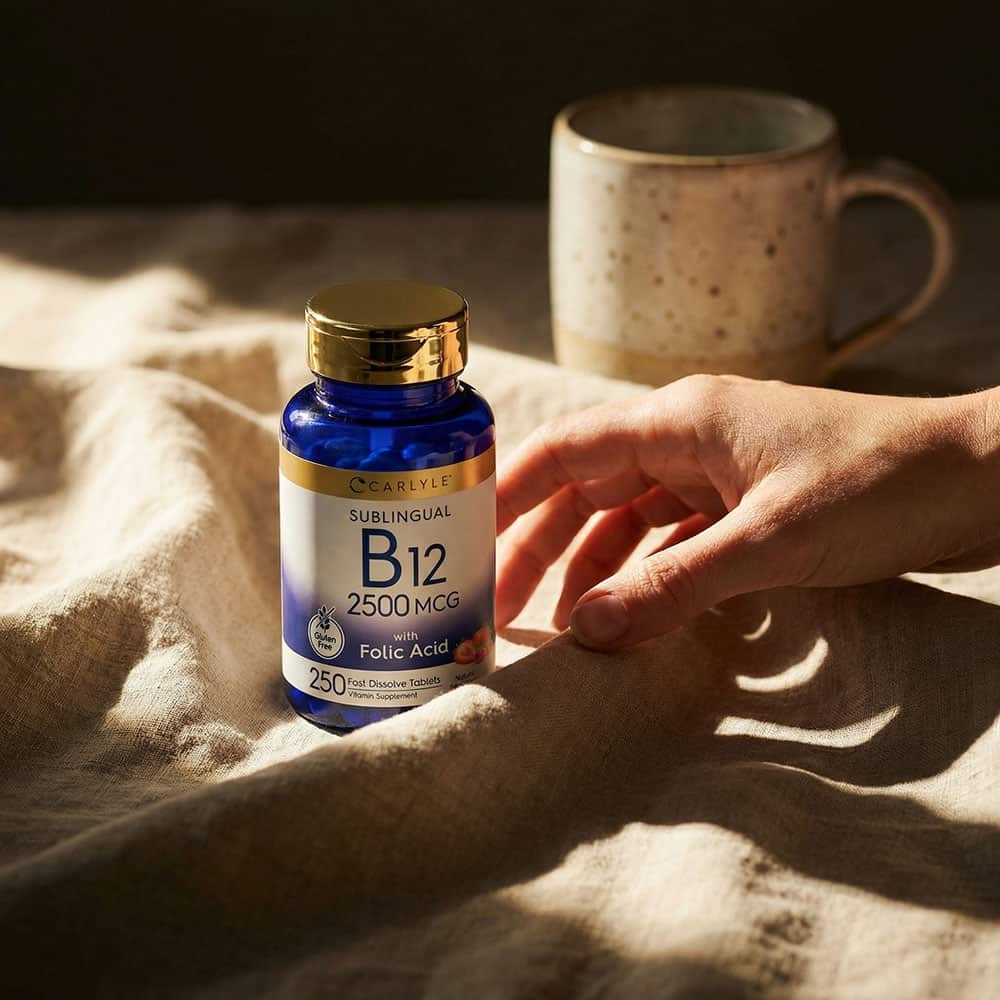 Vitamin B12 2500mcg with Folic Acid - 250 Tablets