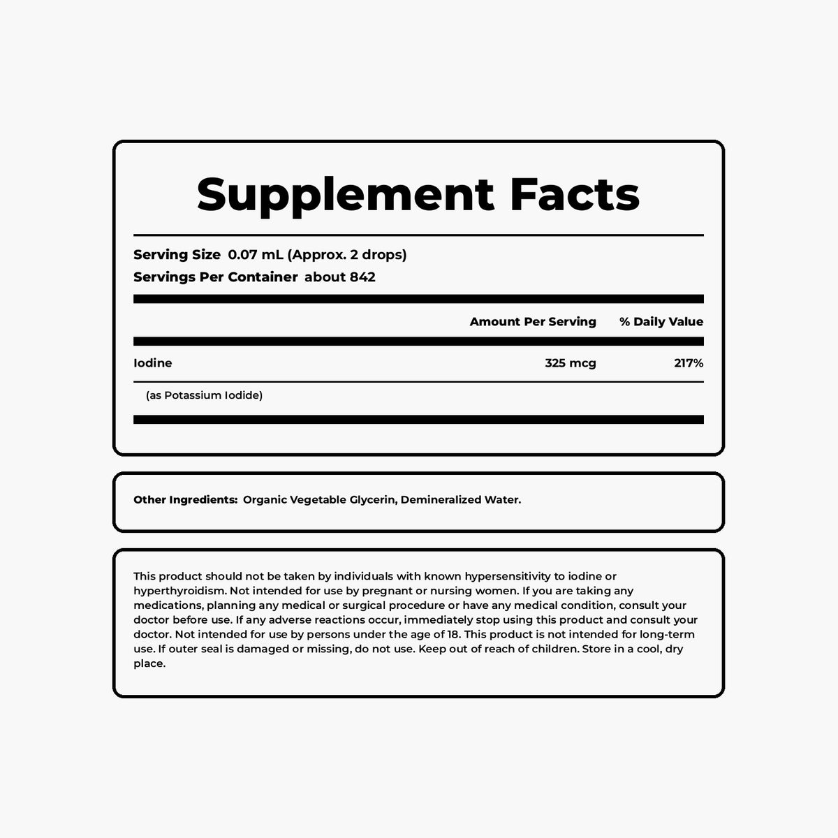 Organic Nascent Iodine Liquid Drops
