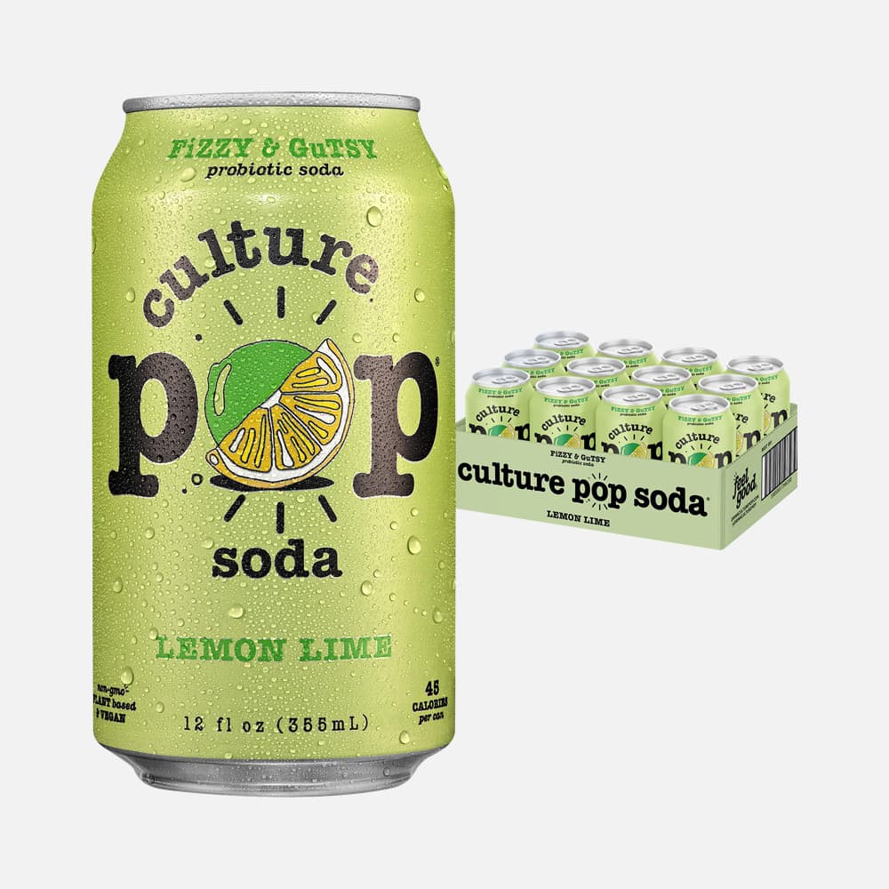 Culture Pop Lemon Lime Soda - 12 Cans (12oz)