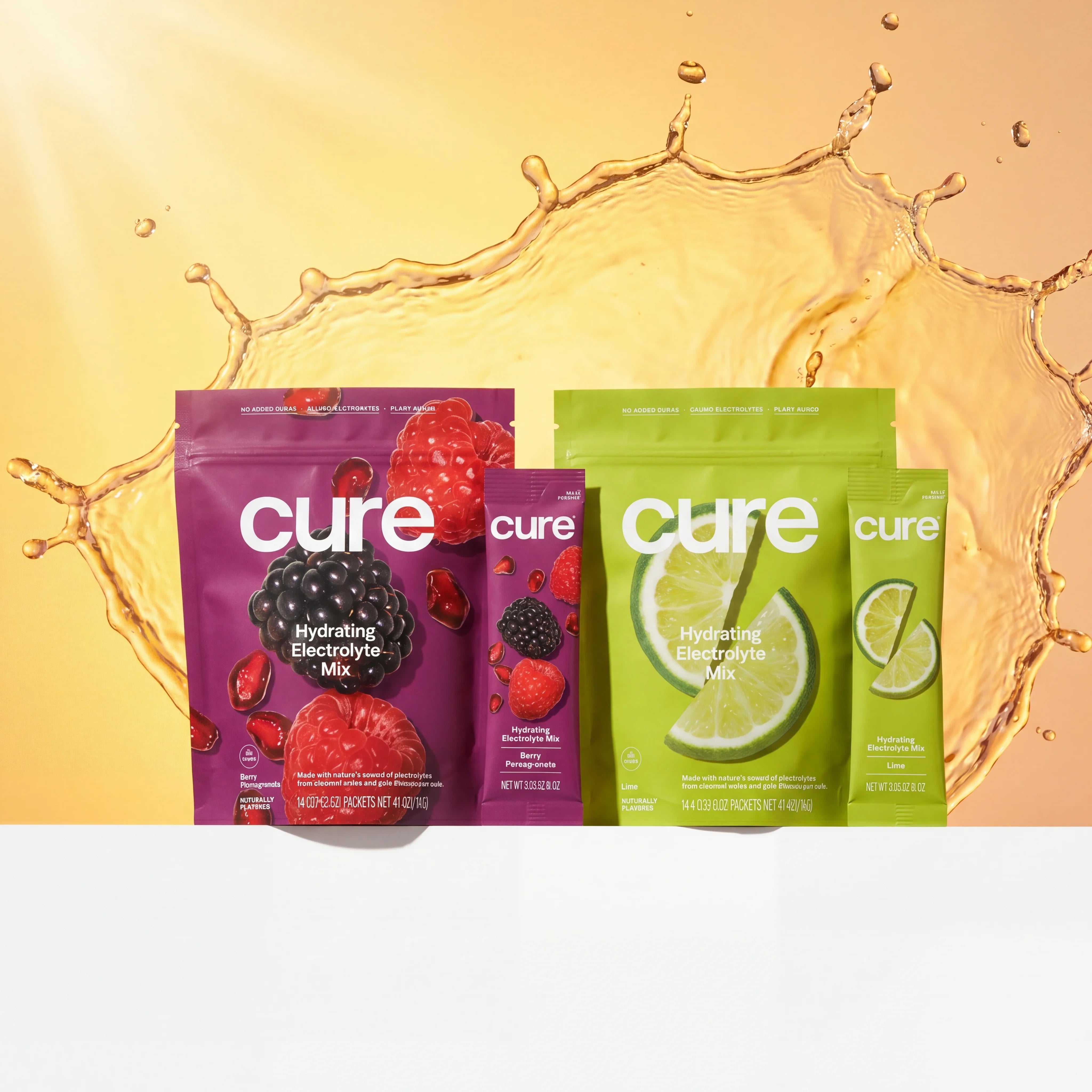 Electrolyte Drink Mix - Berry Pomegranate + Lime Bundle - 28 Powder Packets