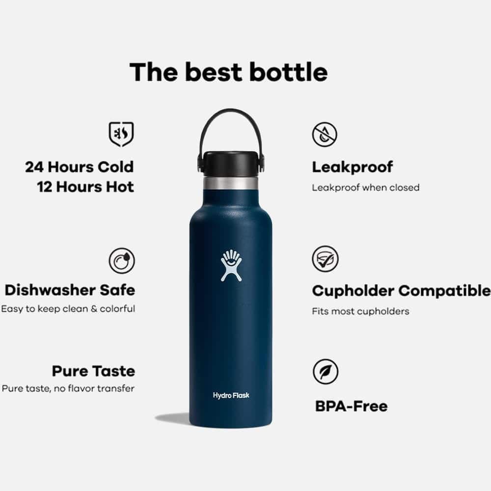 Hydro Flask 18oz Standard Mouth Bottle - Indigo
