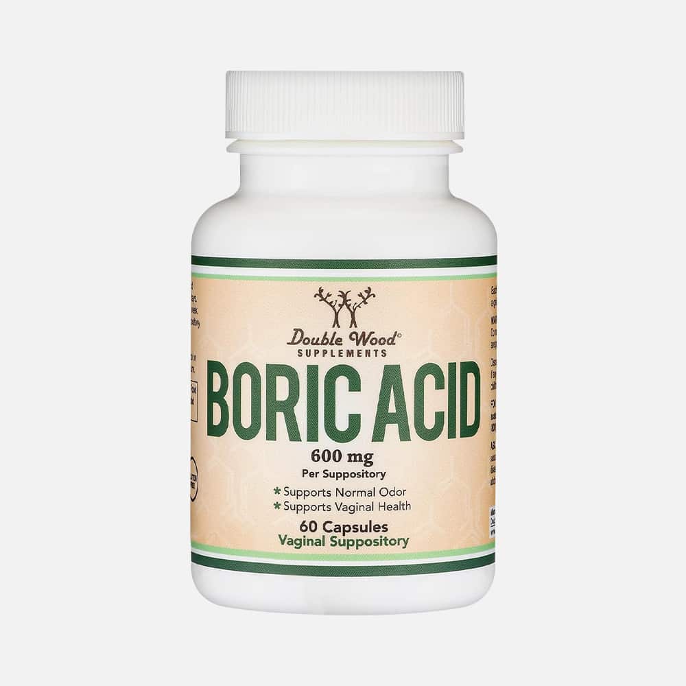 Boric Acid 600mg - 60 Vaginal Suppositories