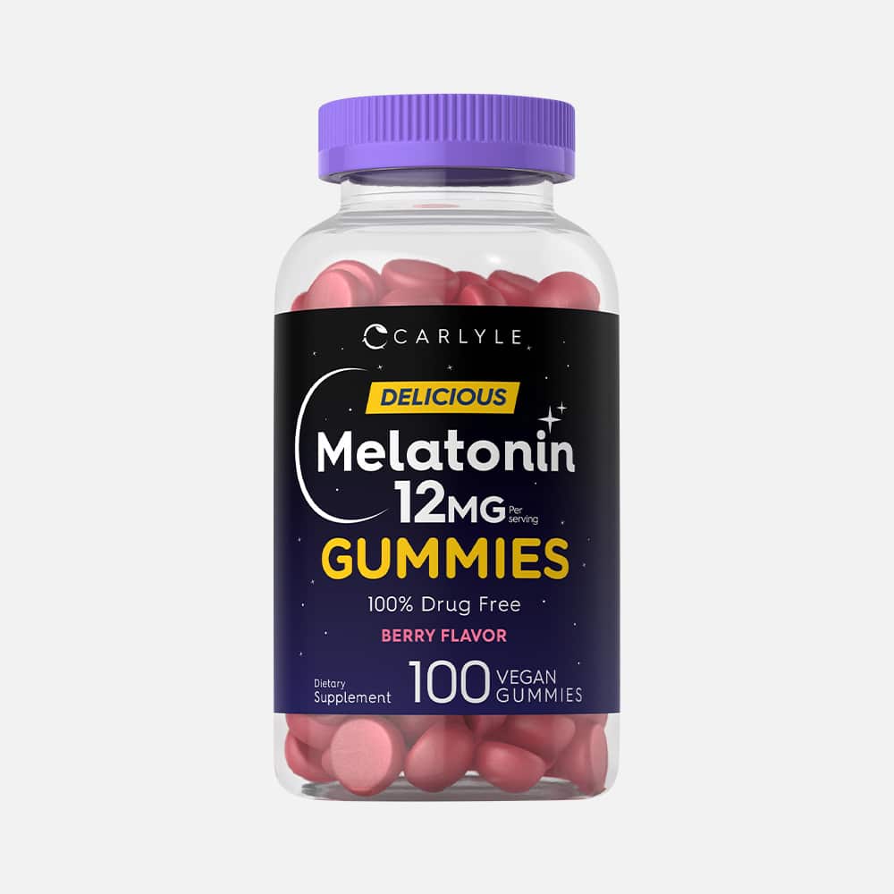 Melatonin 12mg - 100 Berry Flavor Vegan Gummies