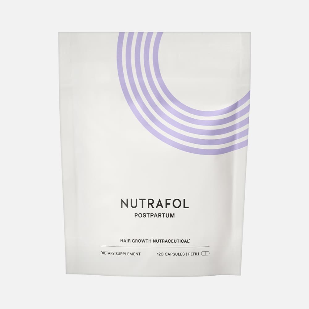Nutrafol Postpartum Hair Growth Support, 120 Capsules – 1-Month Refill Pouch