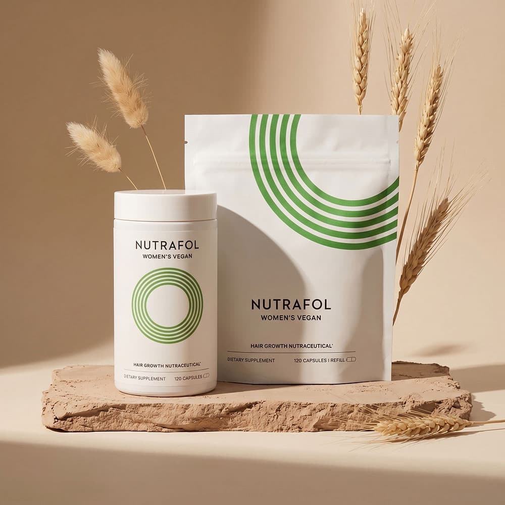 Nutrafol Vegan Hair Growth for Women Ages 18–44, 120 Capsules – 1-Month Supply