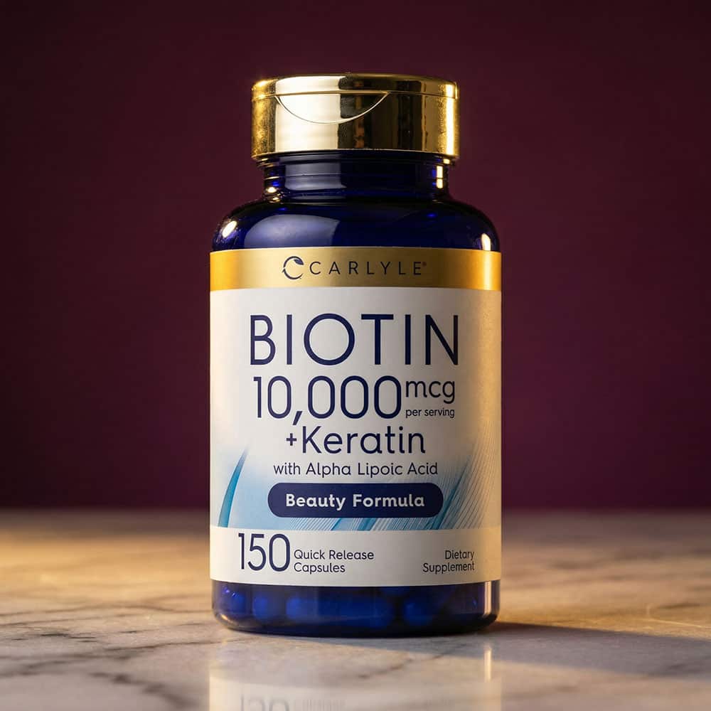Biotin 10000mcg with Keratin - 150 Capsules